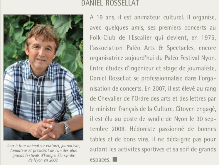 Daniel Rosselat: quand Paléo démarre à l’heure…