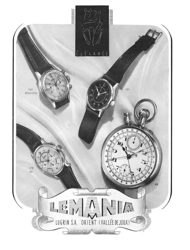 Old LEMANIA advertising from 1944