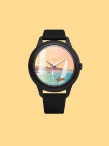 Montre modèle Eté Genevois 2026 de Keytime avec vue sur la Rade